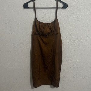 Cheetah silk dress